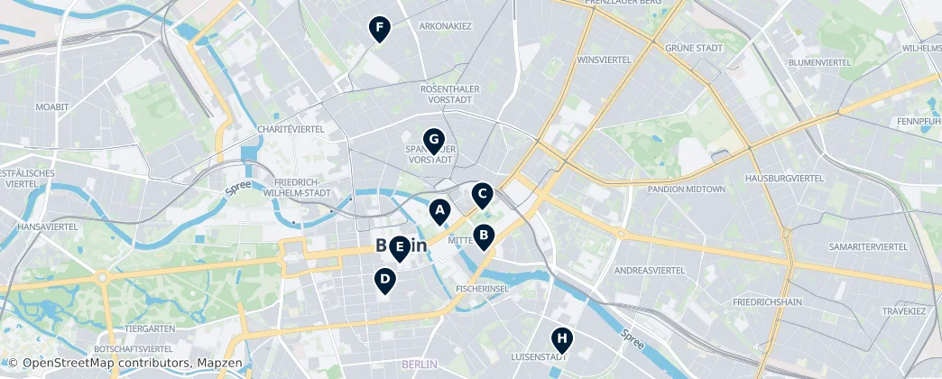 Map of Mitte