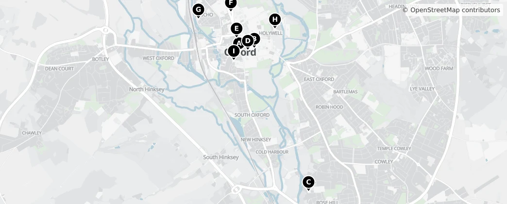 Map of Oxford