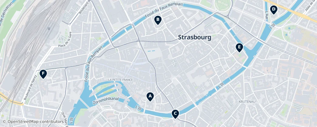 Map of Strasbourg