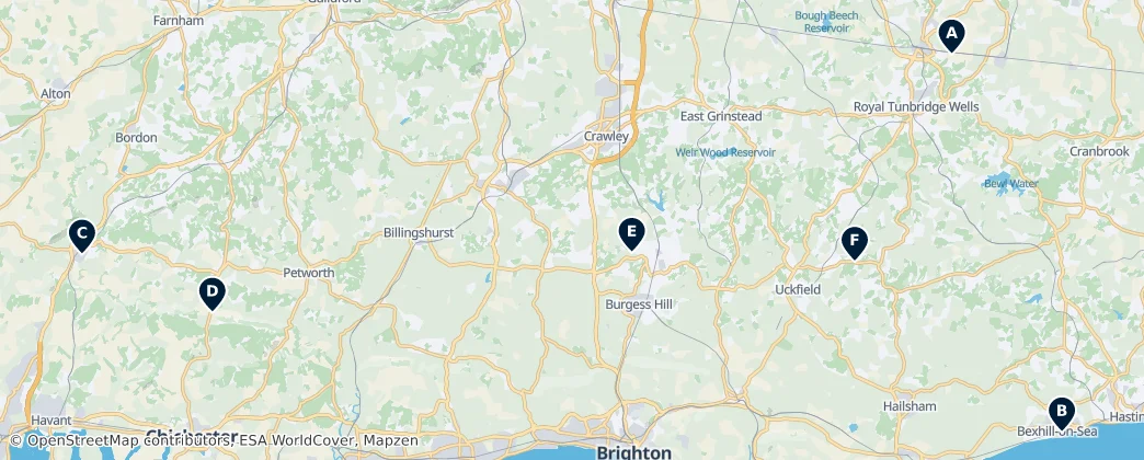 Map of The Weald