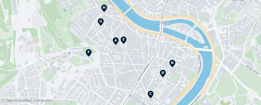 Map of Trastevere