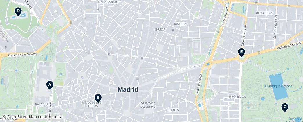 Map of Community of Madrid