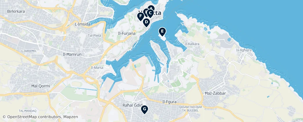 Map of Cospicua
