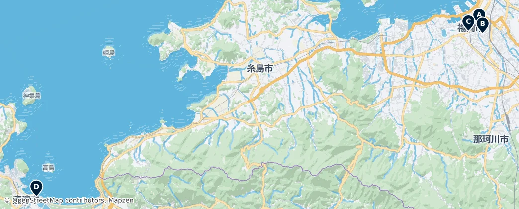Map of Kyushu