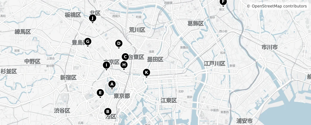 Map of Tokyo