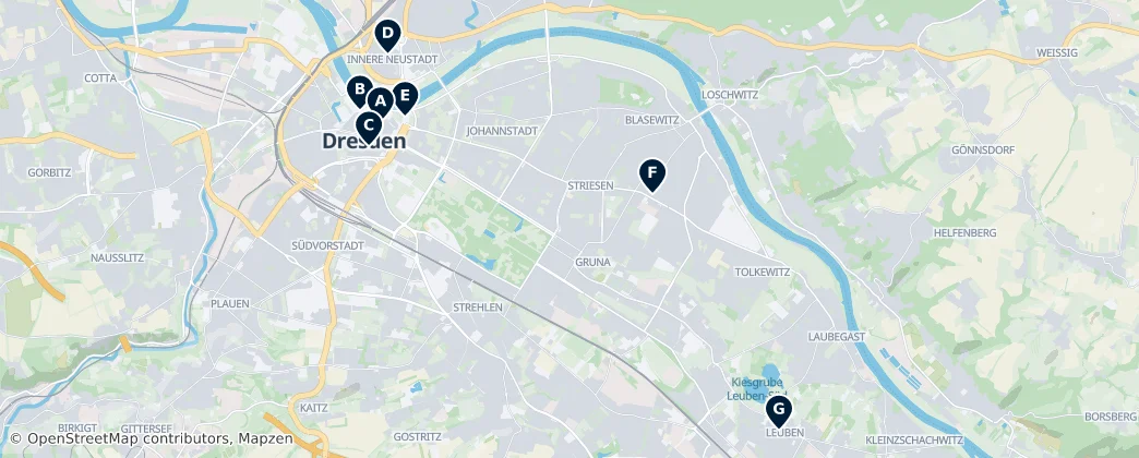 Map of Dresden
