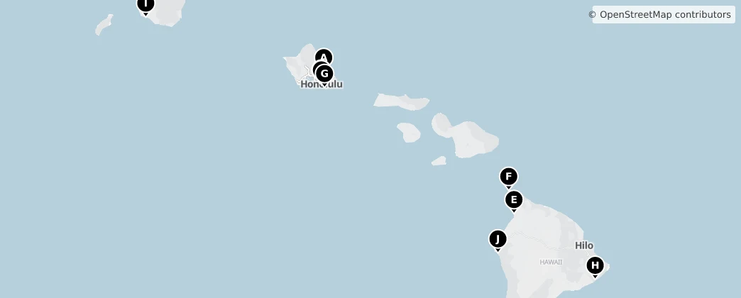 Map of Hawaii