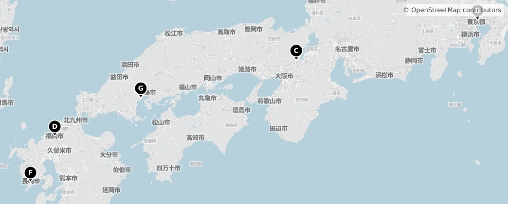 Map of 日本列島