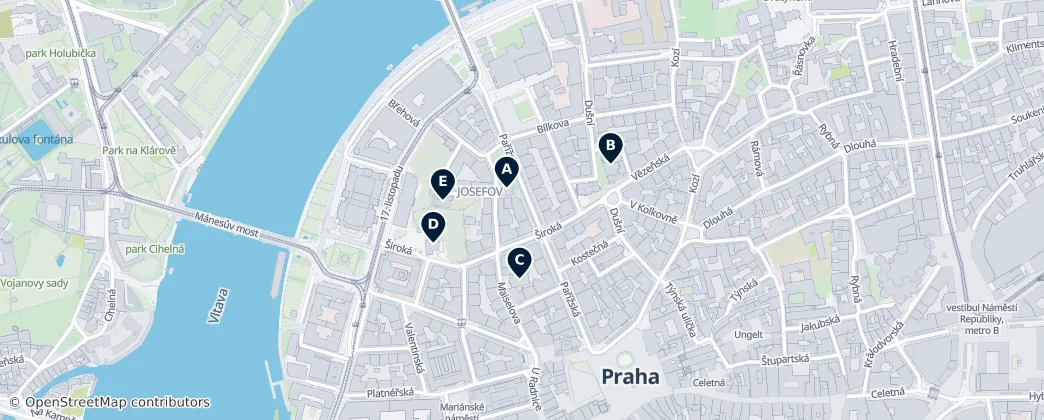 Map of Jewish quarter