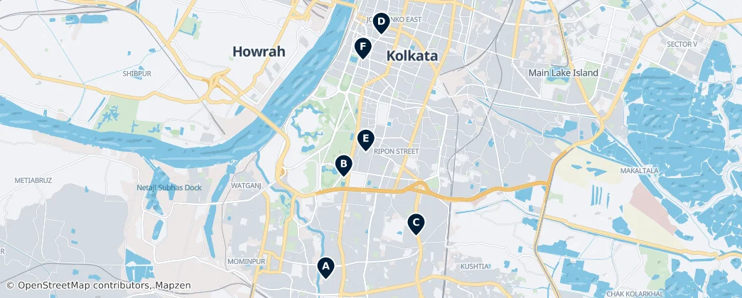 Map of Kolkata