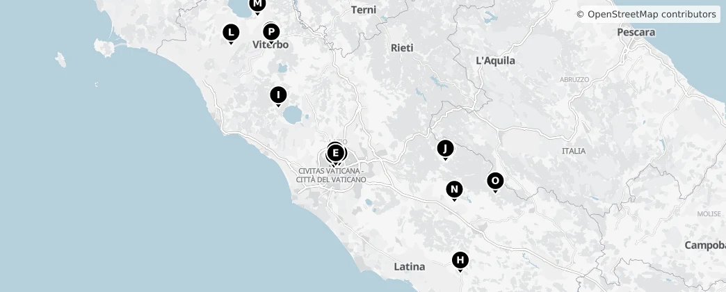 Map of Lazio