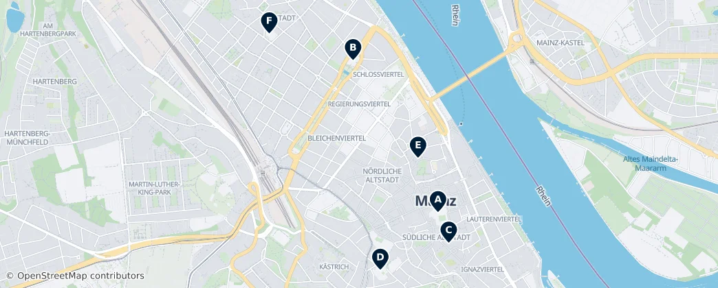 Map of Mainz