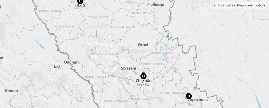 Map of Moldova