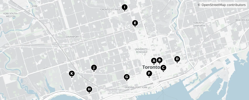 Map of Old Toronto