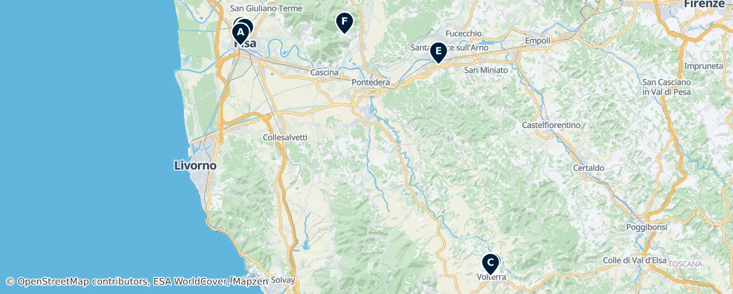 Map of Pisa