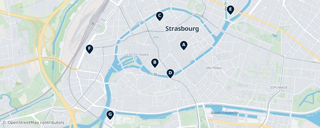 Map of Strasbourg