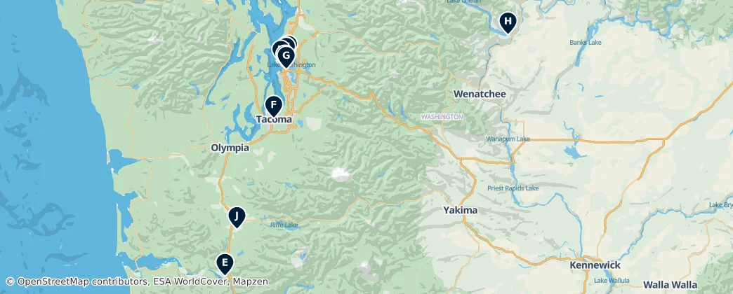 Map of Washington