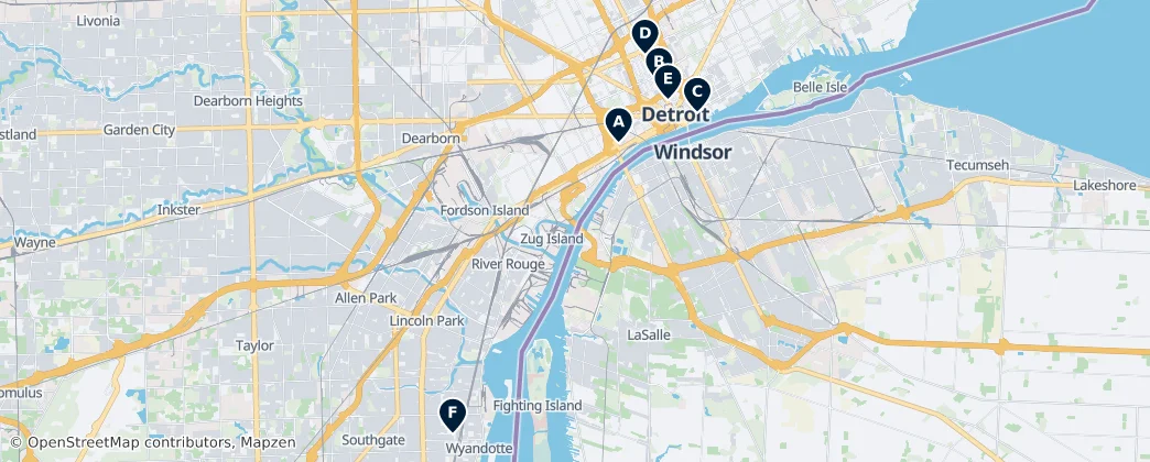 Map of Wayne