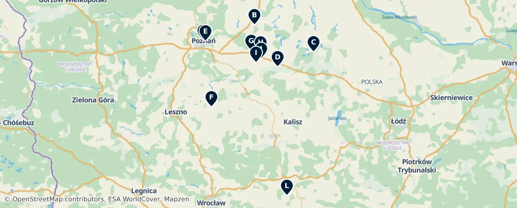 Map of Greater Poland