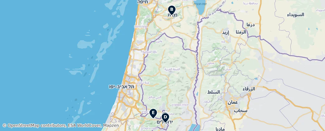 Map of Israel