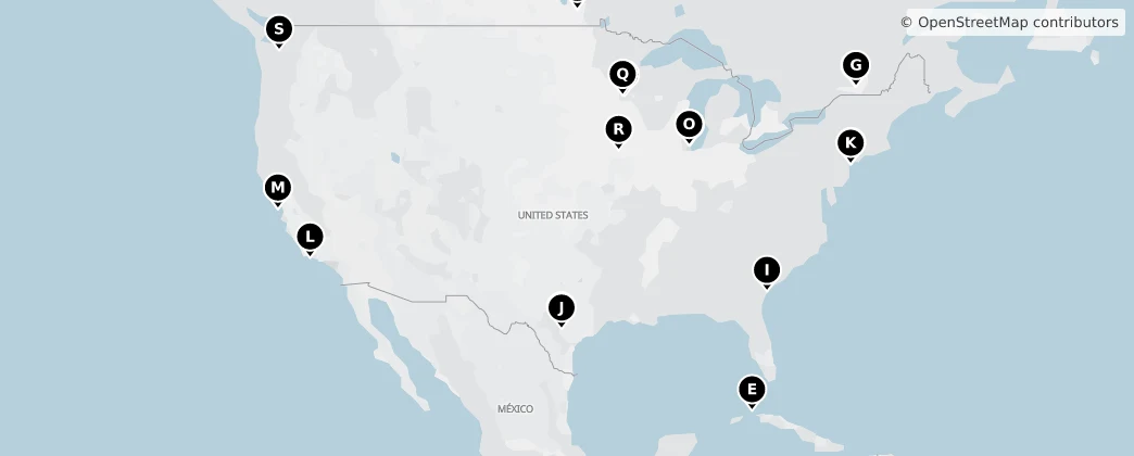 Map of North America