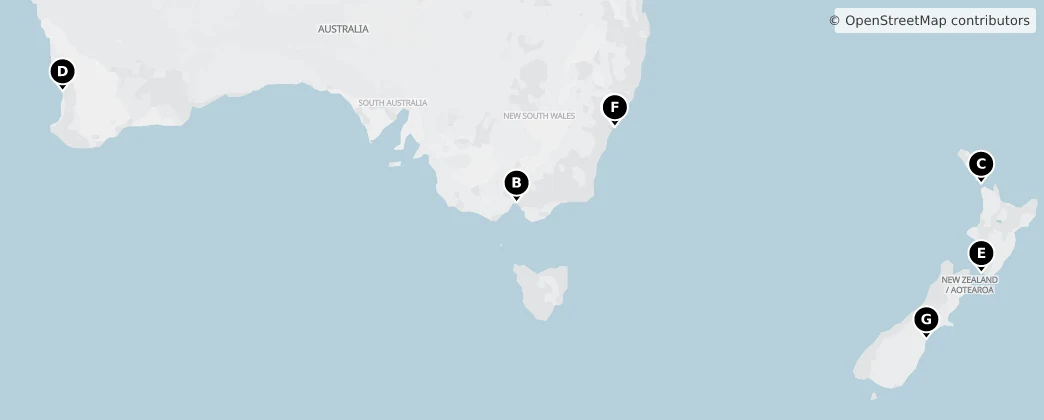 Map of Oceania