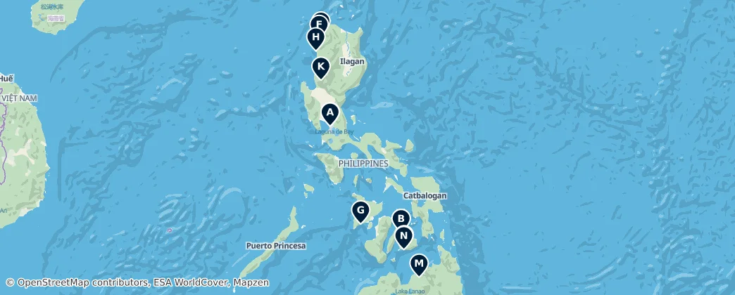 Map of Philippine Continental Shelf