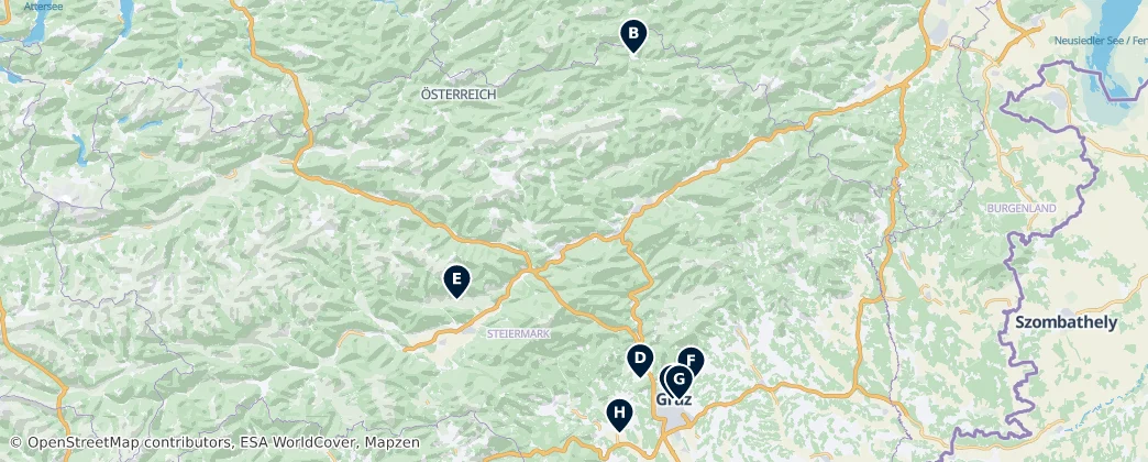 Map of Styria