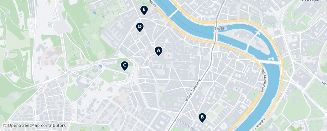 Map of Trastevere