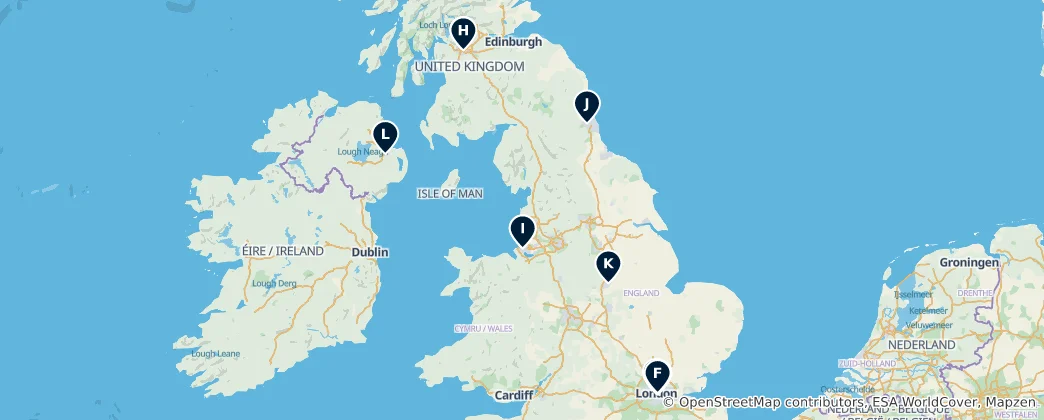Map of United Kingdom
