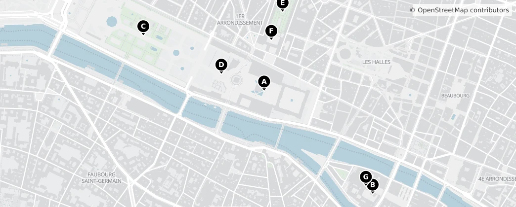 Map of 1e arrondissement