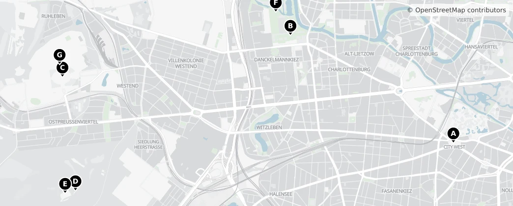 Map of Charlottenburg-Wilmersdorf
