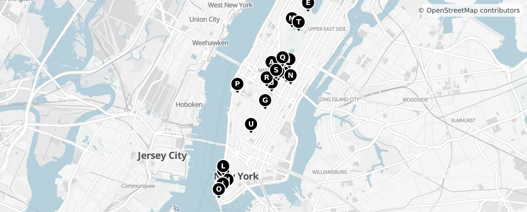 Map of Manhattan