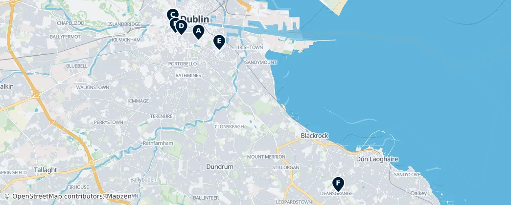 Map of County Dublin
