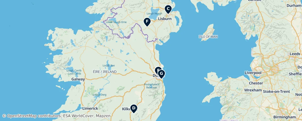 Map of Ireland