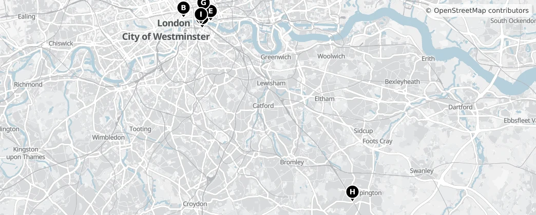 Map of Londen