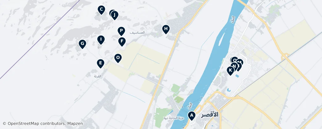Map of Luxor