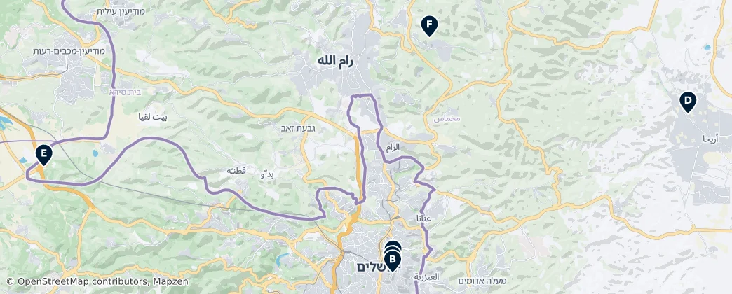 Map of Palestina