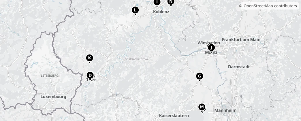 Map of Rijnland-Palts