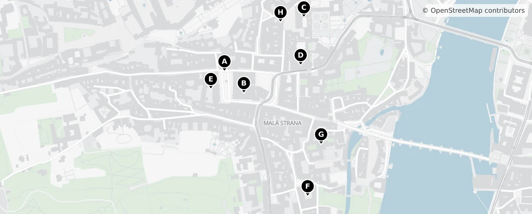 Map of Malá Strana