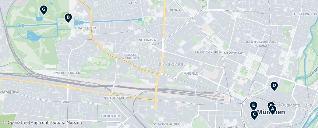 Map of München