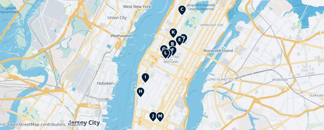 Map of Manhattan