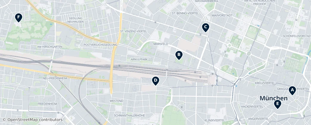 Map of München