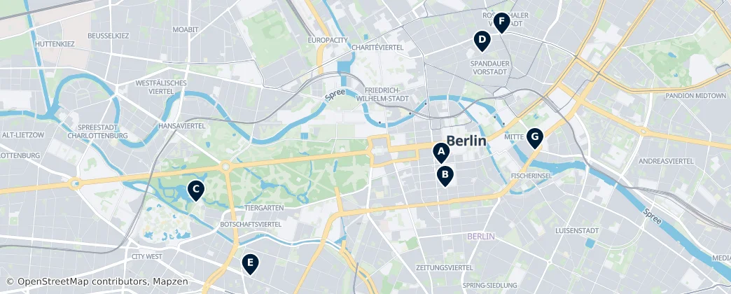 Map of Mitte