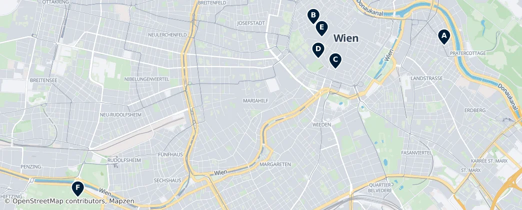 Map of Wenen