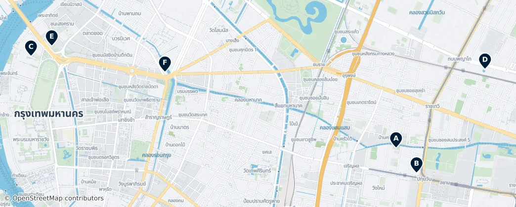 Map of Bangkok