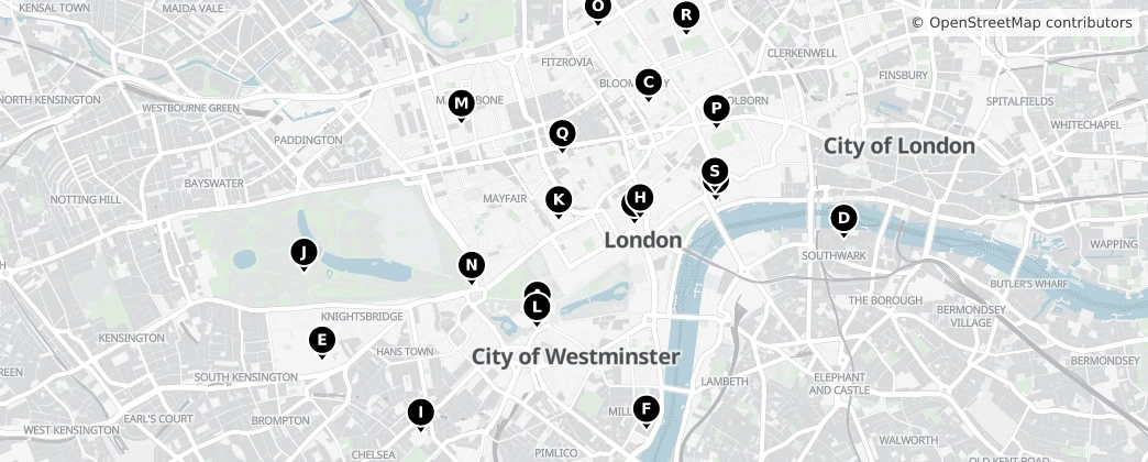 Map of City of Westminster