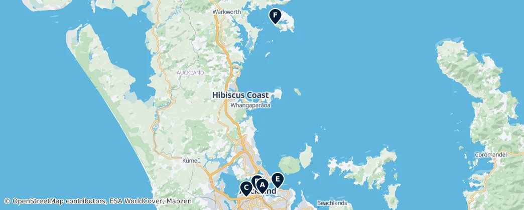 Map of Auckland