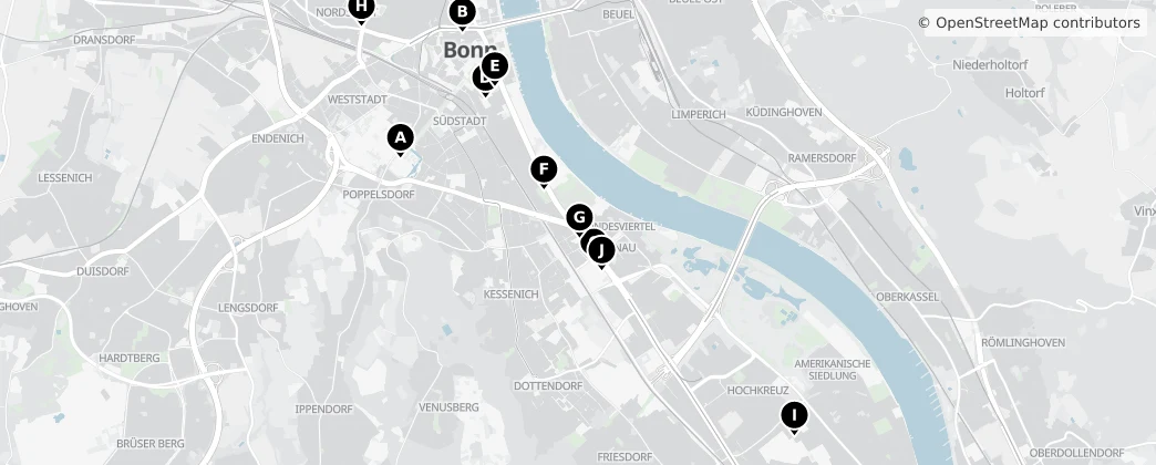 Map of Bonn