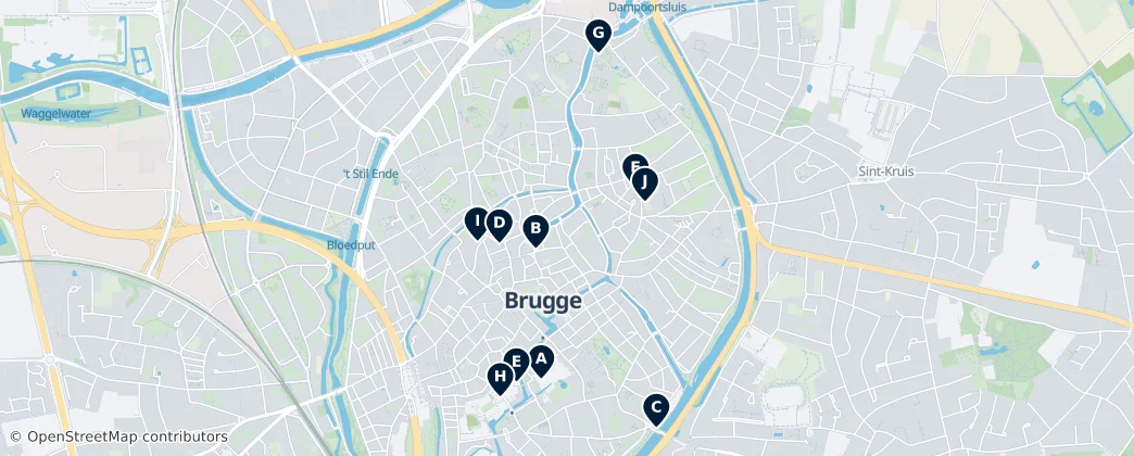 Map of Brugge